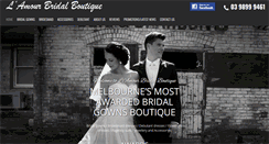 Desktop Screenshot of lamourbridalboutique.com.au